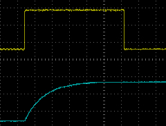 NE555 Power on Reset Oscilloscope Output