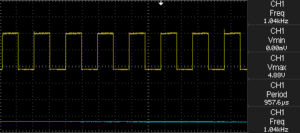 NE555 generating a 1 KHz signal