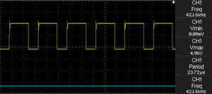 Oscilloscope output when potentiometer set to 0 Ohm
