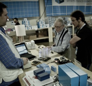 Netduino 8x8x8 LED Cube at the Bay Area Maker Faire 2012