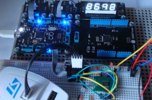Komodex Seven Segment in Light Sensor Prototype Circuit