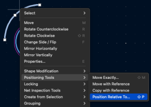 Positioning context menu
