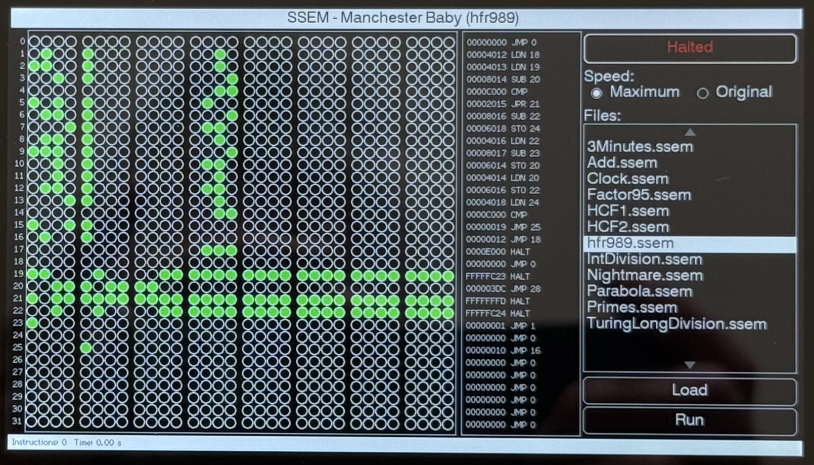 HFR989 on Tab5 Simulator